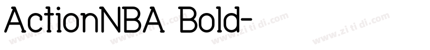 ActionNBA Bold字体转换